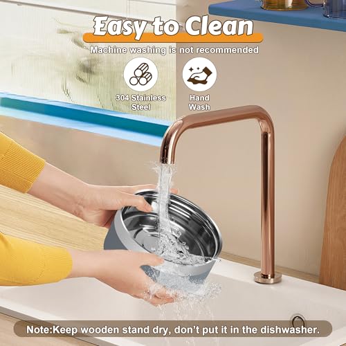 27oz Elevated Stainless Steel Dog Bowls Non (Grey)