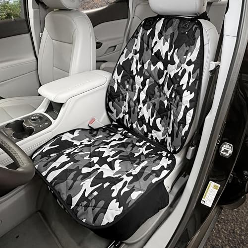 Heavy Duty Front Bucket Seat Cover for Dogs (Camo)