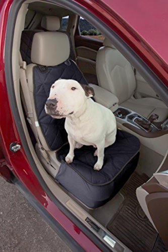 Heavy Duty Front Bucket Seat Cover for Dogs (Black)