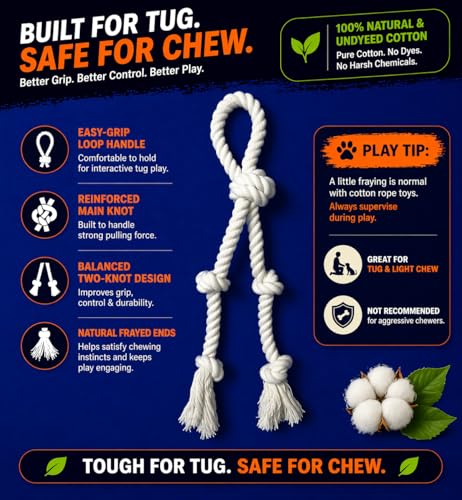 Dog Rope Toy 2 Pack (4-Knot Loop (2-Pack))