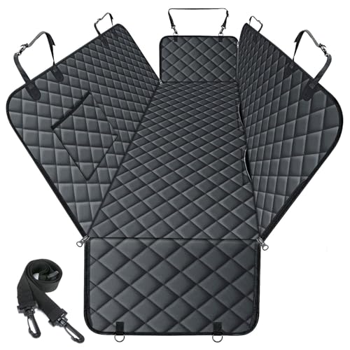 Waterproof Dog Car Seat Cover for Back Seat (Black / Small,Standard)