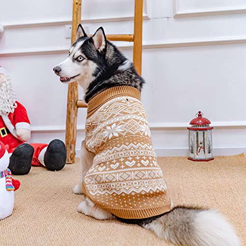 Dog Sweater Argyle Beige ML (Medium/Large / Cream)
