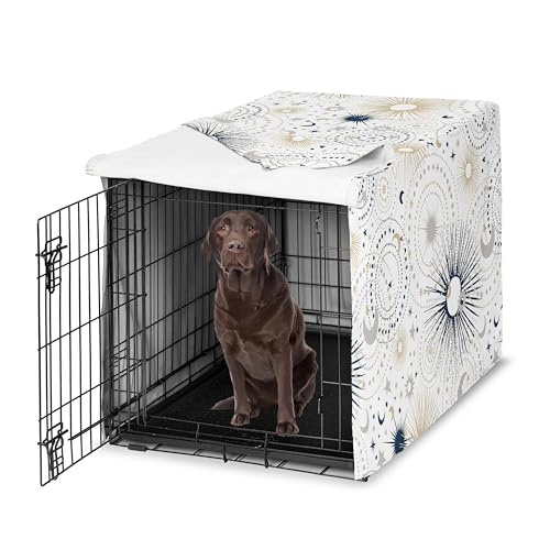 42in. Medium Large Dog Crate Cover (Blue Celestial / 42.0"L x 28.5"W x 30.0"H)