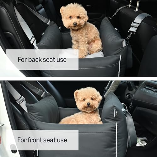Dog Car Seat Pet Booster for Small (BLACK)