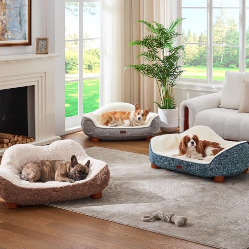 45D Orthopedic Memory Foam Dog Bed Sofa (Light Brown)