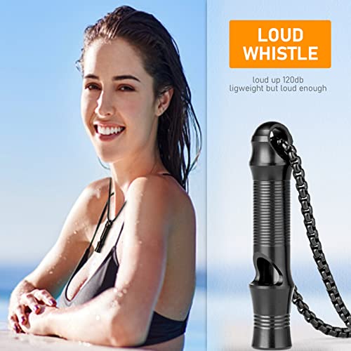 Titanium Emergency Whistle (Black -1pc)