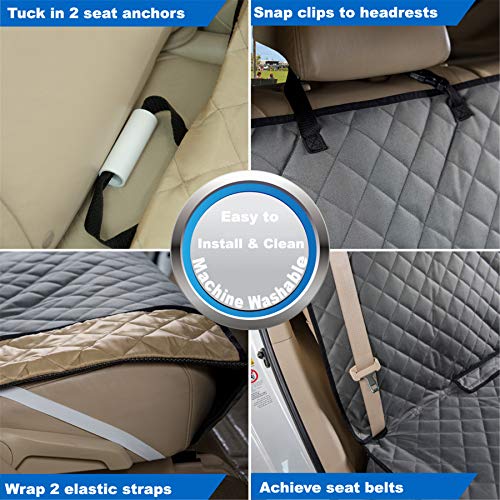 Bench Car Seat Cover Protector (49" L × 56" W / GREY)