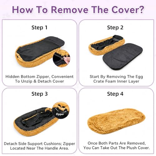 Human Dog Bed (Pumpkin Orange)