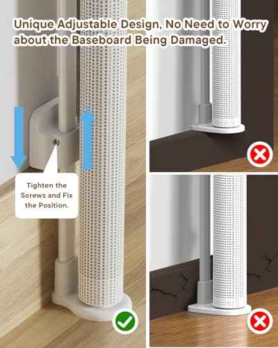 Extra Wide Retractable Baby Gate 71" Wide Fits Large Opening White (White / 34" Tall x 71" Wide)
