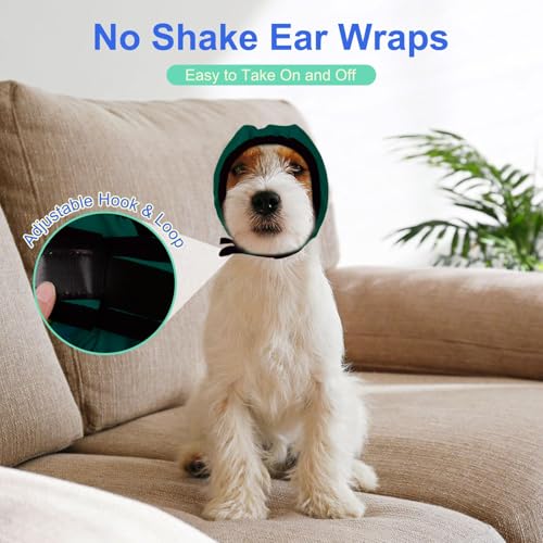 Dog Ear Muffs Noise Protection (L / Dark Green)