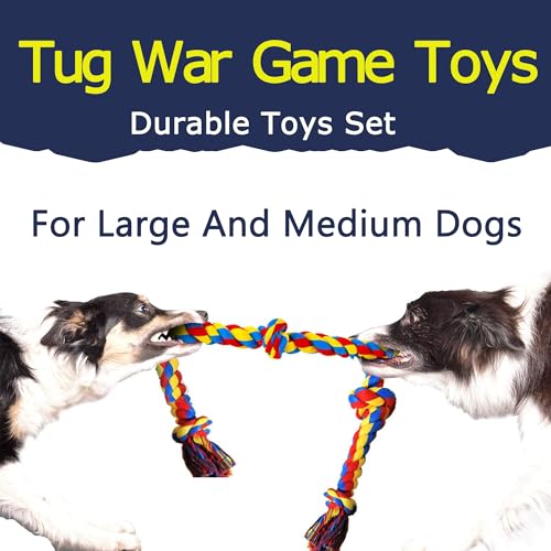 Natural Cotton Dog Rope Toys (colorful-8PCS)