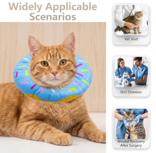 Cat Cone Collar Soft (Blue / Small)