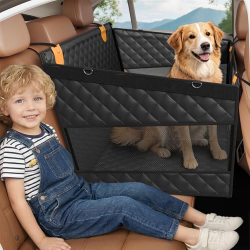 Large Dog Car Seat (Black / X-Large)