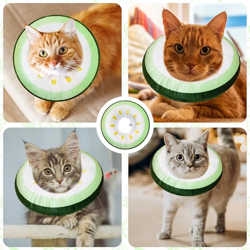 Cat Cone Collar Soft (Cucumber / Medium)