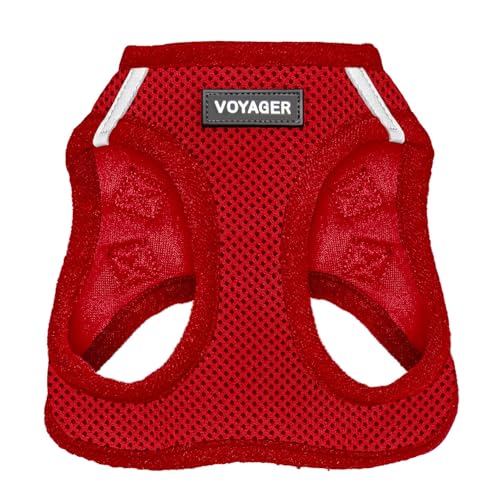 Voyager Step in Air Dog Vest Harness (Red / S (Chest: 14.5 - 16"))