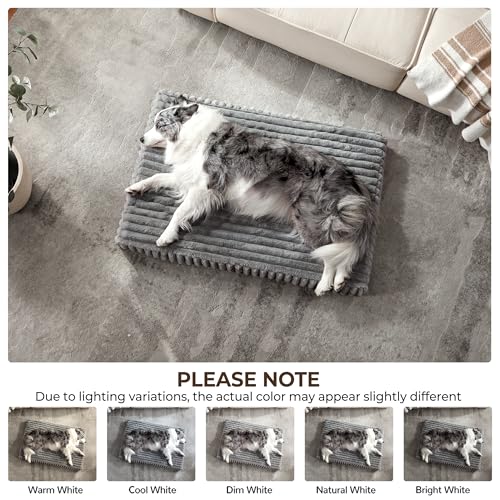 Dog Bed Medium Sized for Crate (Grey / M(30x20x3"))