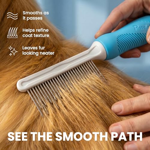 Poodle Grooming Comb (Blue / Detangling Pet Comb)
