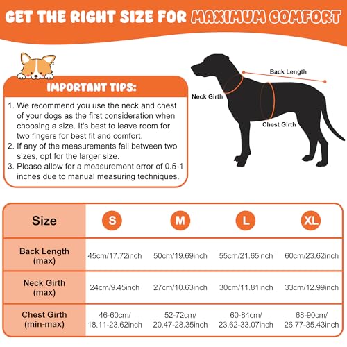 Dog Raincoat Waterproof Dog Coat with Polar Fleece Lining (Orange / Large)