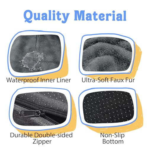 Orthopedic Washable XXL Dog Bed for Extra Large Dogs (Dark Grey / 45"L x 35"W x 7.5"Th)