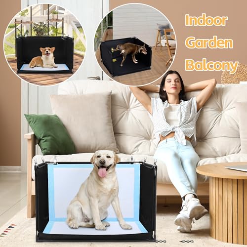 Dog Pee Pad Holder with High Walls (25.2"Lx21.3"Wx15.7"H)