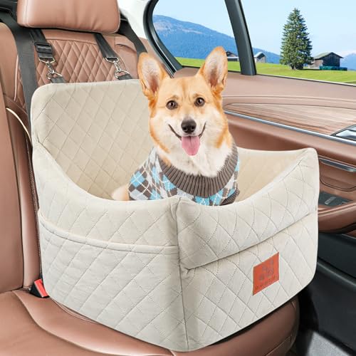 Dog Car Seat for Small (Beige)