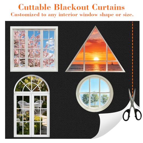 57" W x 39" H Blackout Shades for Windows (39"W x 57"H)