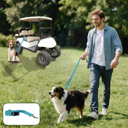 Golf Cart Dog Seat Leash (Blue)