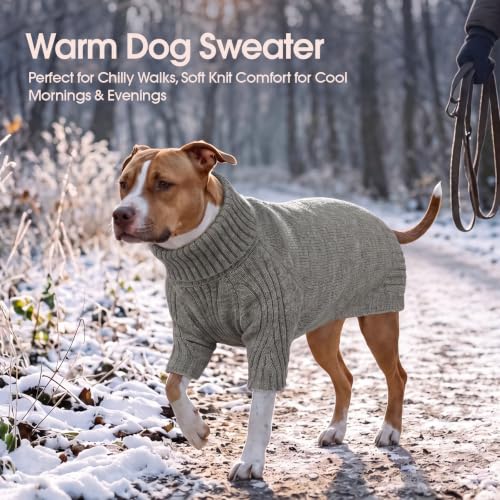 XXL Dog Sweater (Light Grey / XX-Large)