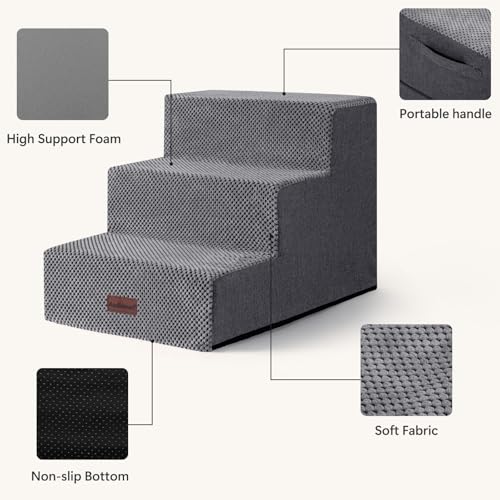 Dog Stairs for Small Dogs (Grey)