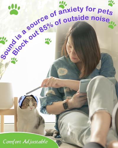 Dog Ear Muffs Noise Protection (Blue / Small)