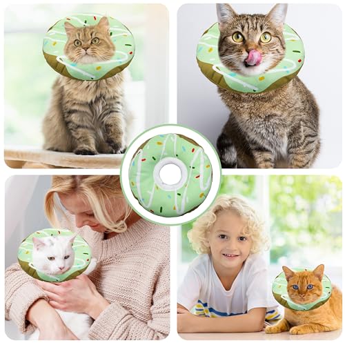 Cat Cone Collar Soft (Waterproof Green / Small)