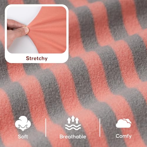 2Pack Dog Sweater with Sleeves Fleece Shirt for Small Dogs (Small (4-8lbs) / 03# 2Pack(Orange+Stripe))