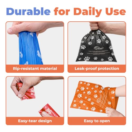 GRS Poop Bags for Dogs (GRS Assorted Colors / 150 Bags)