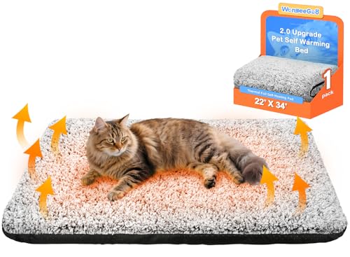 Self Warming Cat Bed (Gray / 22"x34")