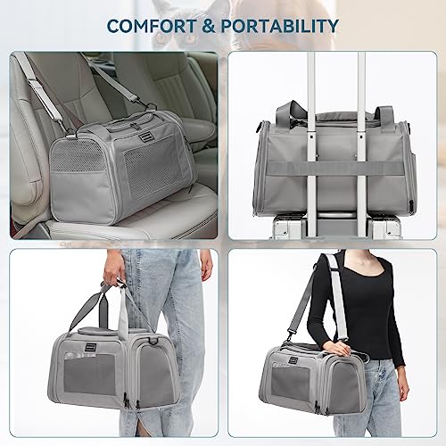 Cat Carrier Grey (17.0"L x 10.3"W x 10.3"H / Grey)