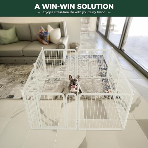 Rollick Dog Playpen (White / 24"H)