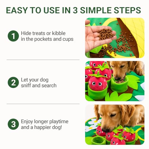 Snuffle Mat for Dogs 28.3" x 28.3"