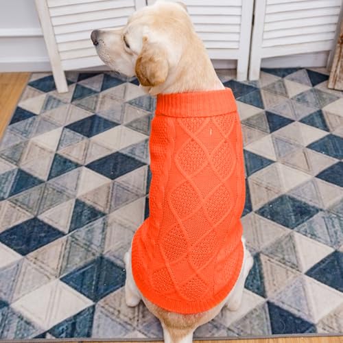 Turtleneck Dog Sweater (Medium/Large / Orange)