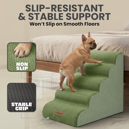 Dog Stairs for High Beds (Sage Green / Stairs 24.5"H)