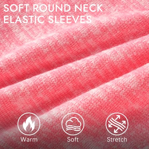 1 Pack Dog Sweater for Small Dogs Girl Boy Winter Fleece Clothes Warm Soft Dog Sweatshirt Outfit for Dogs Cats Pet Apparel (Pink / XXL (Back: 20.4", Chest: 26.7", 22-26 lbs))