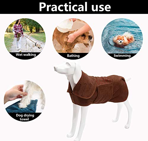 Dog Drying Coat (Small / Khaki)