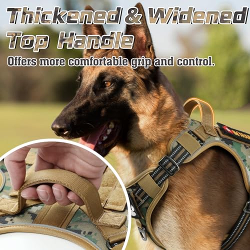 Tactical Dog Harness for Small (Brown camo / Small)