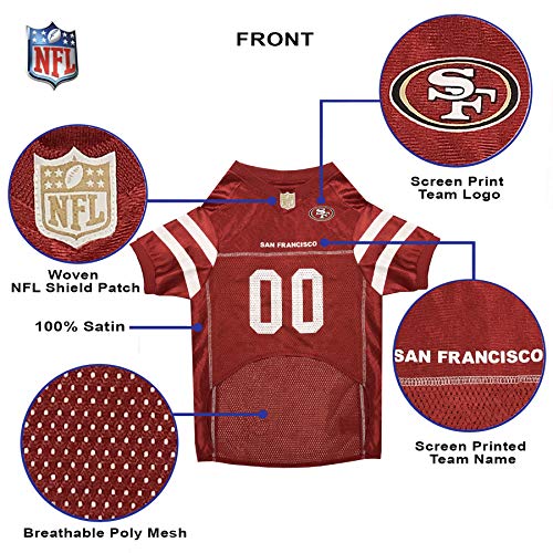 NFL SAN FRANCISCO 49ERS DOG Jersey (X-Large / Red)