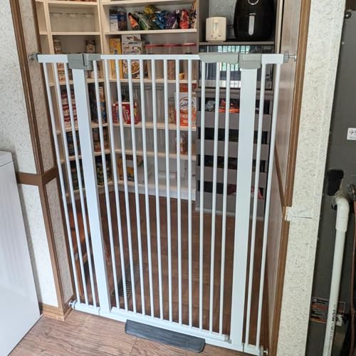 51.18 Inch Extra Tall Pet Gate (White / 51 inch)