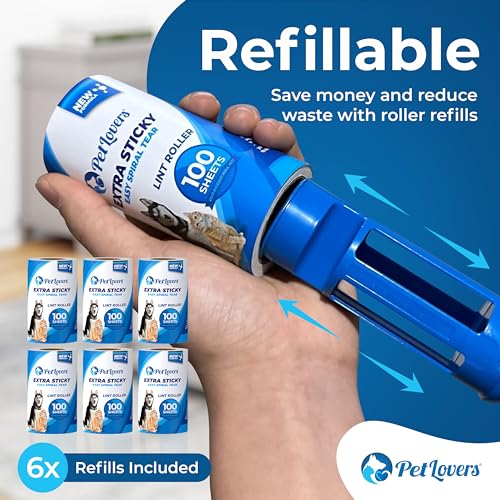 Extra Sticky Lint Roller Ultimate Value Set 800 Sheets for Pet Hair Removal
