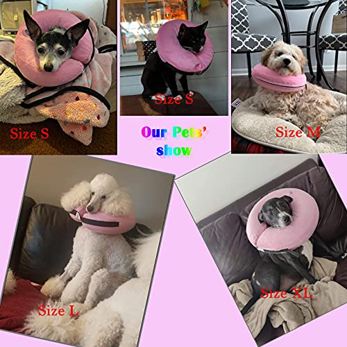Inflatable Dog Cone Collar for After Surgery (Pink / X-Large (Neck: 18"-24"))