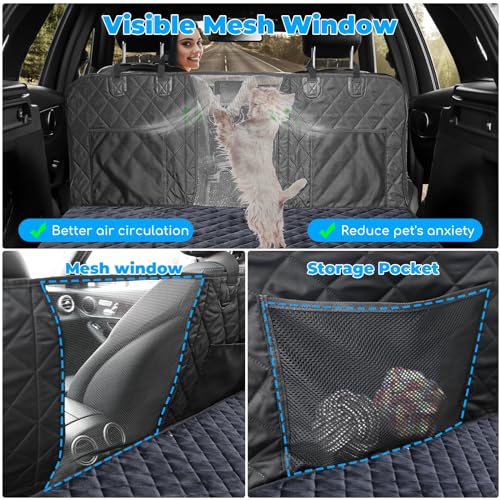 Back Seat Extender for Dogs (All Black / M - Cars / Full Size SUVs)