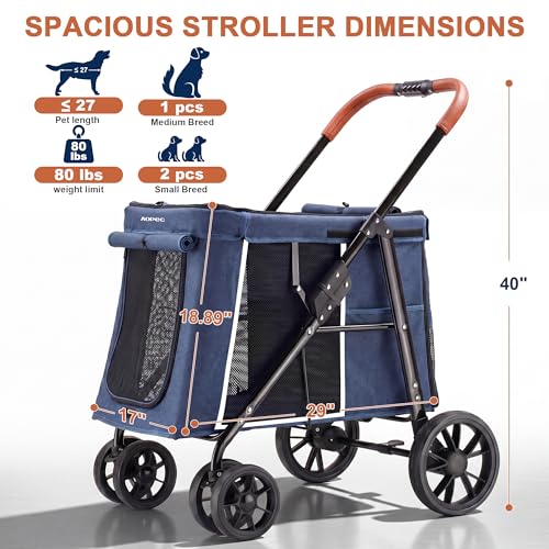 Medium Dog Stroller (Blue)