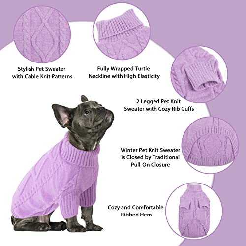 XL Dog Sweater (X-Large / Lilac)