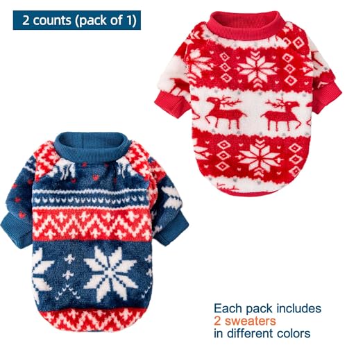 Dog Sweater 2 (Red,Blue / Large)